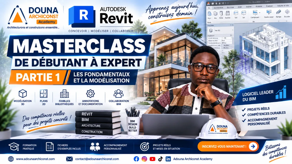 Revit Masterclass – De débutant à expert – Partie 1