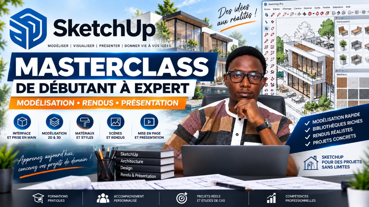 SketchUp Masterclass – De débutant à expert